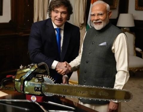 Con la motosierra encendida: Milei y Modi afilan una alianza estratégica en la Casa Rosada